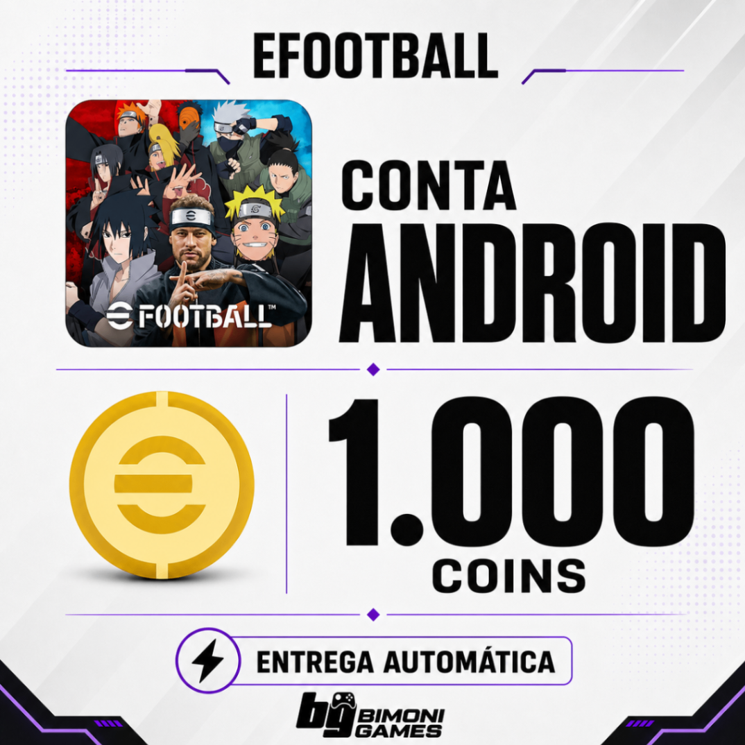 [ANDROID] CONTA 1.000 COINS + 800.000 GP | EFOOTBALL