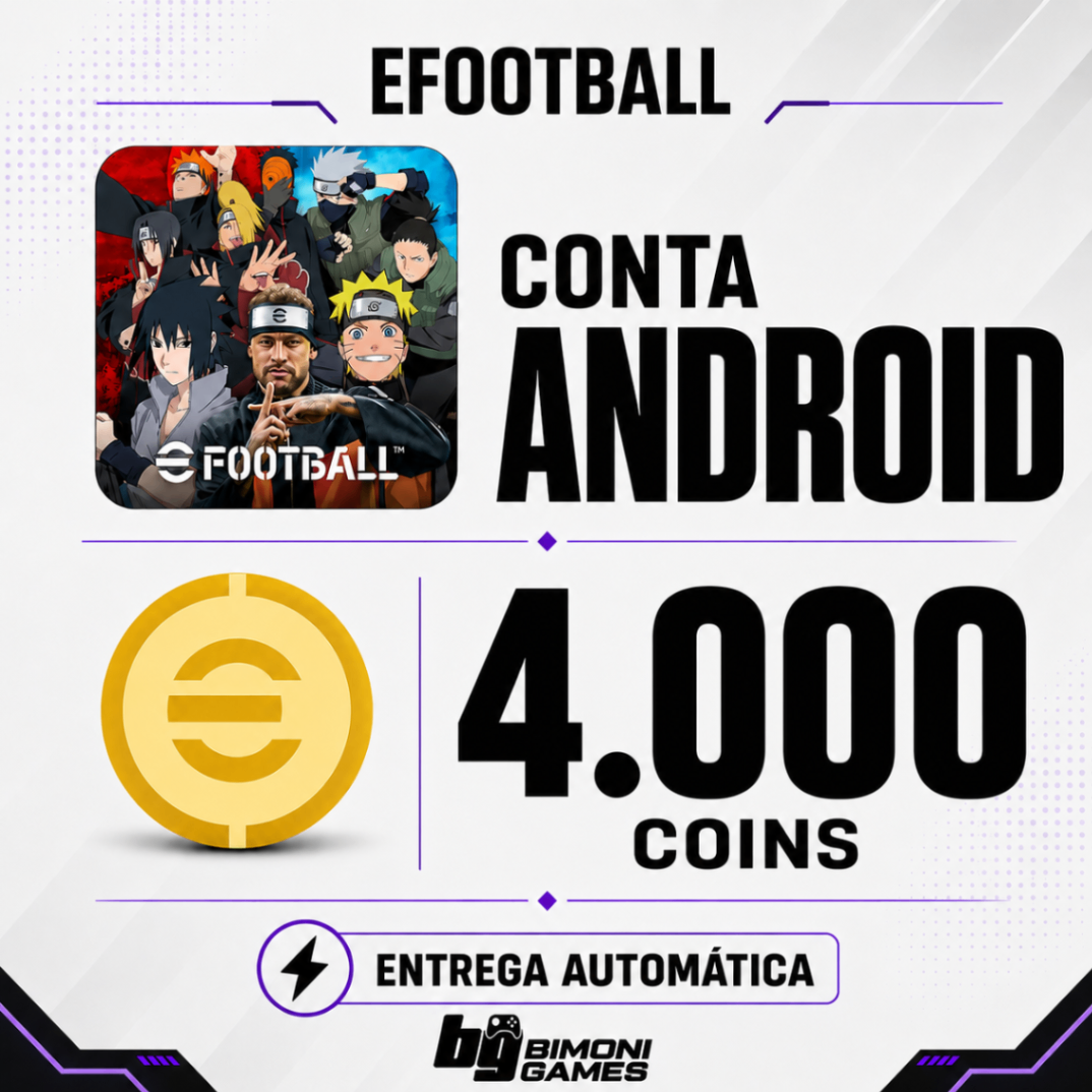 [ANDROID] CONTA 4.000 COINS + 20 – 40 JOGADORES ALEATÓRIOS | EFOOTBALL