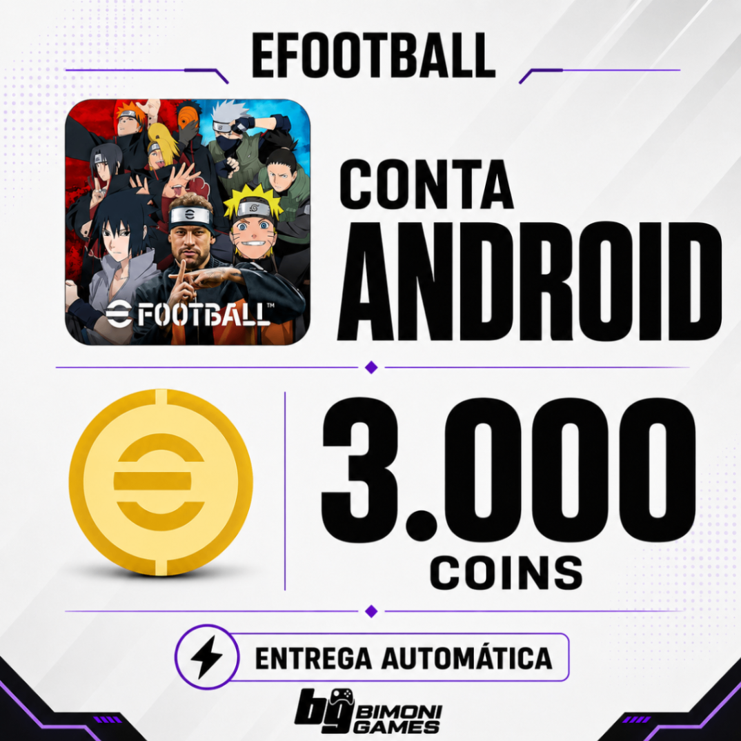 [ANDROID] CONTA 3.000 COINS + 20 – 40 JOGADORES ALEATÓRIOS | EFOOTBALL